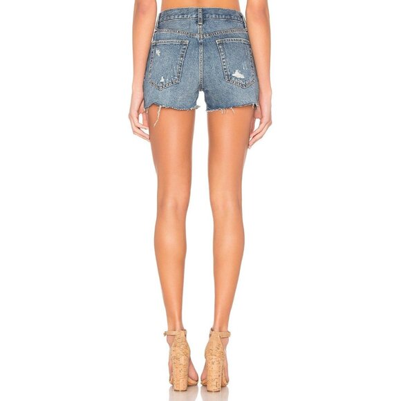 We The Free People Sofia Distressed Denim Shorts Size 27 - Picture 10 of 10